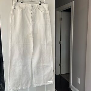 KanCan straight leg white jeans